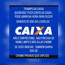 TRAMPO DA CAIXA - GANHOS DE 500 a 1000