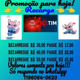 Recargas vivo Tim e claro