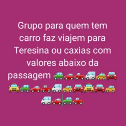 Uber carona para Teresina ou caxias valor $40