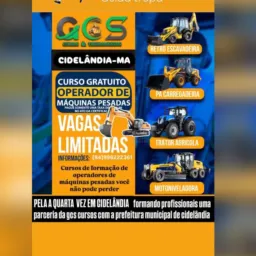 CURSOS DE MÁQUINAS PESADAS EM CIDELÂNDIA-MA