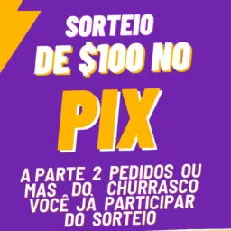 Sorteio de 100 reais no Pix