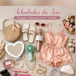 🛍️ Achadinhos da Ana - Shopee 🧡 Mercado Livre 💛 SHEIN 🖤