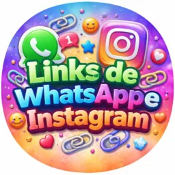 Links de whatsapp e Instagram