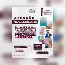 * plantão de atendimento domingão na Coi odontologia 08/03
