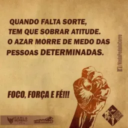 FORÇA FÉ E FOCO 🙏 DEUS ABENÇOE SEMPRE A NOSSA SORTE 🙏.