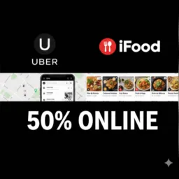 IFOOD / UBER ON 50% 🚘🍔