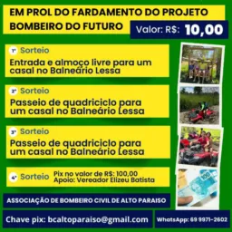 RIFA EM PROL DOS FARDAMENTOS BOMBEIRO DO FUTURO 👨‍🚒🔥