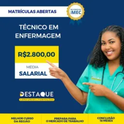 Divulgação Curso Técnico enfermagem