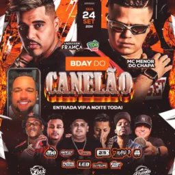 BDY DO canelão na FM O Dia dia 24 lá na The lux clube