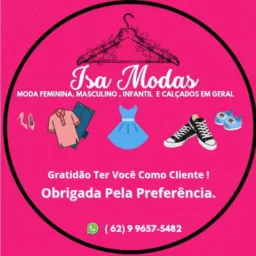 Isa modas loja on-line 🩴🧢👟  forma de pagamento somente Pix, dinheiro,cartão tem juros da máquina .