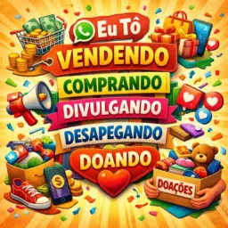 Eu tô: Indicando, Vendendo, divulgando, desapegando, doando, procurando. ABCD