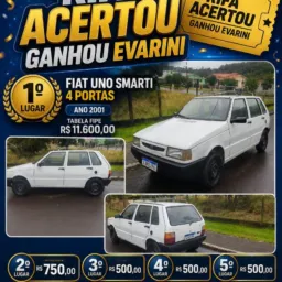 ACERTOU GANHOU EVARINI