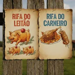 Rifas de carneiro 🐏 e porco 🐖 e outros
