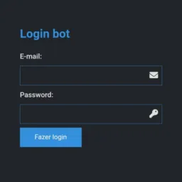 Bot online cadastro de conta
