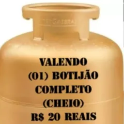 RIFA DE 01 BOTIJÃO COMPLETO (Casco e liquido)