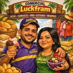 Comercial luckfram- Roupas, estivas em geral e café da manhã